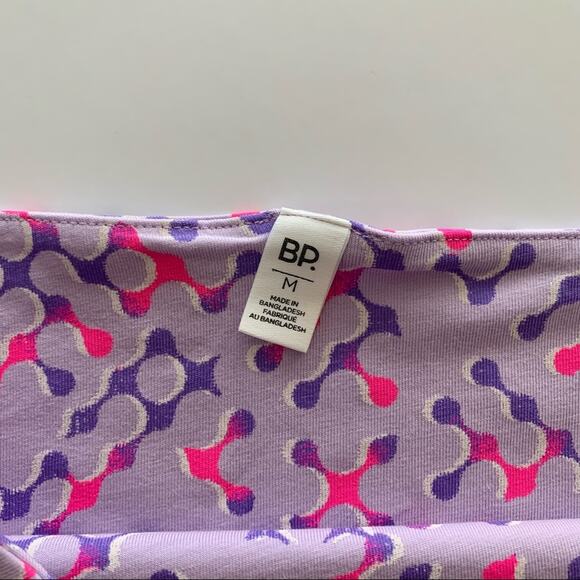 BP Purple and Pink Geometric Shapes Y2K Crop Tube Top Medium - Picture 4 of 7